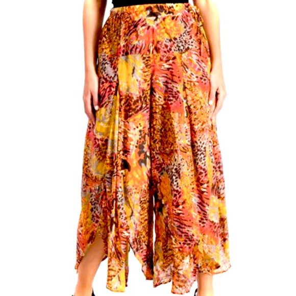 Free People Jungle Pop Asymmetrical Culottes - New with Tags - Picture 1 of 4
